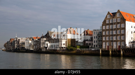 Le centre-ville de la vieille ville de Dordrecht, Pays-Bas Banque D'Images