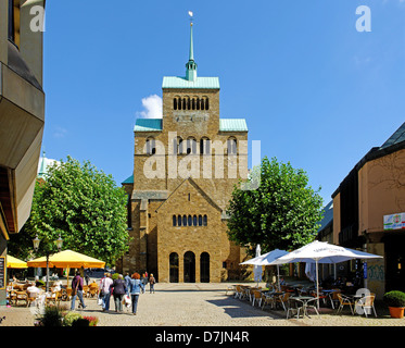 Cathédrale de Minden sur la Weser, Rhénanie du Nord-Westphalie, Allemagne Banque D'Images