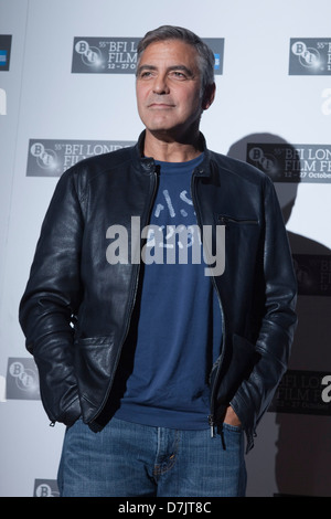 Photocall pour le film The Ides Of March avec George Clooney, BFI London Film Festival Banque D'Images