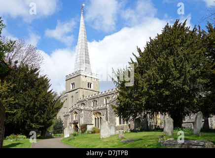 La paroisse de l'église de St.Mary, Harrow on the Hill, London, UK Banque D'Images