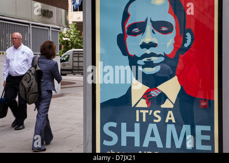 C'est une honte qu'Obama annonce à Washington, DC Banque D'Images