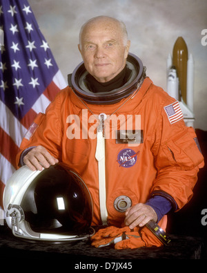 Le sénateur américain et de l'astronaute John Glenn Banque D'Images