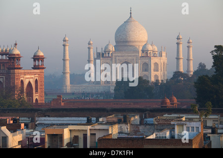 Taj Mahal, Agra, Inde Banque D'Images