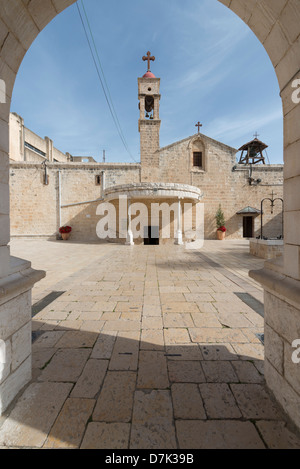 L'église St Gabriel Nazareth, Israël. Site de Mary's. Banque D'Images