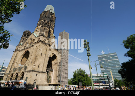 Kaiser Wilhelm Memorial Church Berlin Allemagne. Banque D'Images