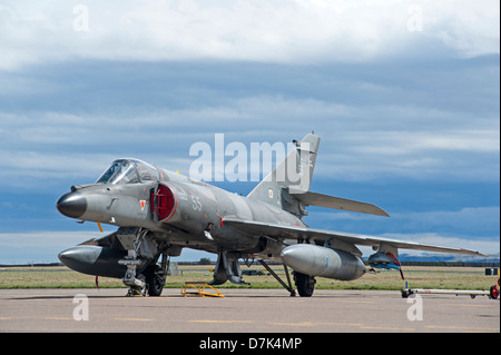 Dassault Super Etendard 55 Moderniser 17 flottille, Landivsiau Istres la LCPE. Banque D'Images