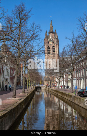 Oude Kerk, Delft, Hollande méridionale, Pays-Bas Banque D'Images