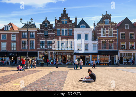 Markt, Delft, Hollande méridionale, Pays-Bas Banque D'Images