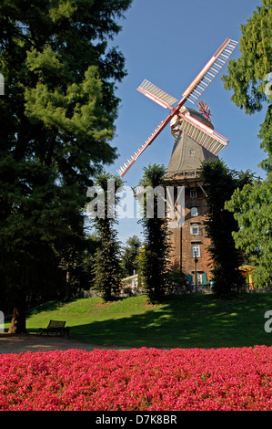 Allemagne, Bremen, moulin sur le mur Banque D'Images