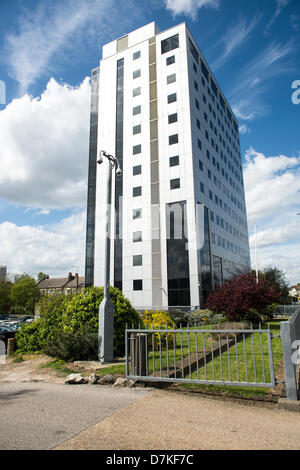 Southend on Sea, Essex, Royaume-Uni. Le 9 mai 2013. L'Essex House, un centre d'appel pour la Lloyds Banking Group. La Lloyds indiquent qu'il y a l'intention de fermer le centre d'appel avec la perte de plus de 570 postes. Crédit : La Farandole Stock Photo / Alamy Live News Banque D'Images