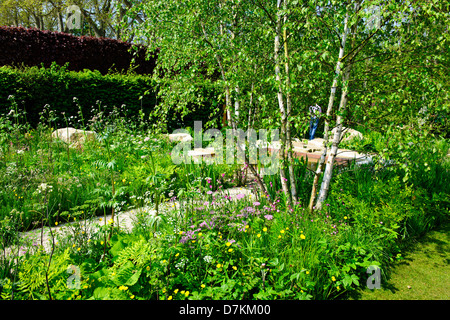 Le Telegraph Garden Desiner Sarah Prix,RHS Chelsea Flower Show 2012,jardin,couleur,couleur,cinq jours,Chelsea London,UK Banque D'Images