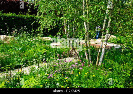 Le Telegraph Garden Desiner Sarah Prix,RHS Chelsea Flower Show 2012,jardin,couleur,couleur,cinq jours,Chelsea London,UK Banque D'Images