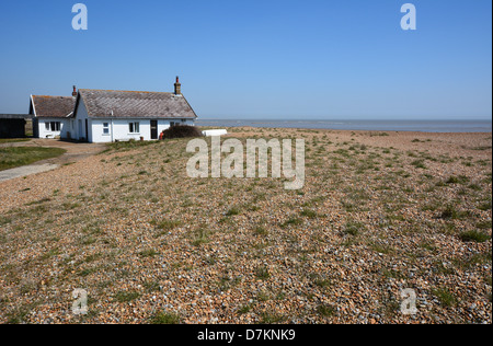 Chalet sur la baie de Hollesley Banque D'Images