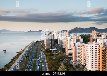 L'avenue Beira Mar Norte (Rubens Viale Principe de Arruda Ramos Avenue). Banque D'Images