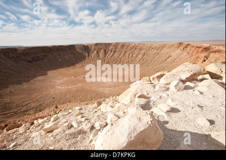 Amérique du Nord, USA, Meteor Crater près de Winslow, Arizona Banque D'Images