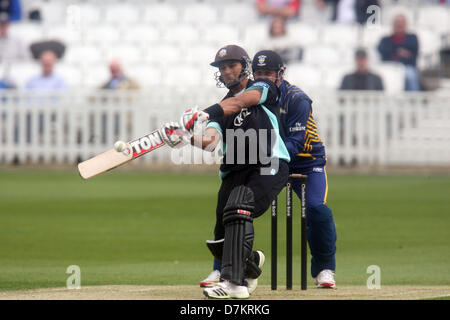 Londres, Royaume-Uni. Le 9 mai 2013. Vikram Solanki de Surrey CCC au cours de la Yorkshire Bank 40 match entre Surrey et de Durham de l'Ovale. Credit : Action Plus Sport Images/Alamy Live News Banque D'Images