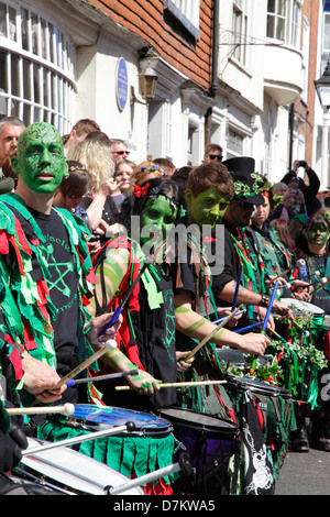 Hastings Jack in the Green Day Parade Mai Esat Sussex England GB Banque D'Images