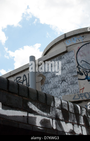 Graffitis à Birmingham, en Angleterre. Banque D'Images