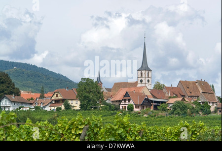 Détail de Mittelbergheim, un village d'une région en France nommée Alsace Banque D'Images