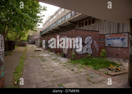 Montrant une épave abandonnée dans immobilier conseil Elephant and Castle, maintenant dû à la démolition Banque D'Images