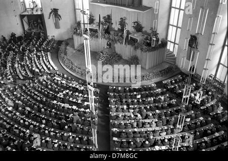 Président américain John F. Kennedy lors de sa visite dans la région de Frankfurt am Main le 25 juin 1963 lors de la Paulskirche. historcal Banque D'Images