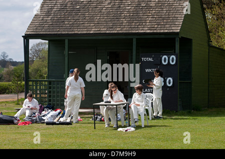 Le sport universitaire, mesdames cricket Banque D'Images