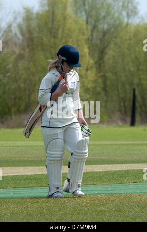 Le sport universitaire, mesdames cricket Banque D'Images