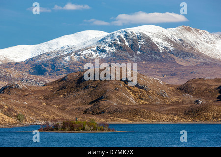 Loch Stack, Achfary, Highland, en Écosse, au Royaume-Uni, en Europe. Banque D'Images