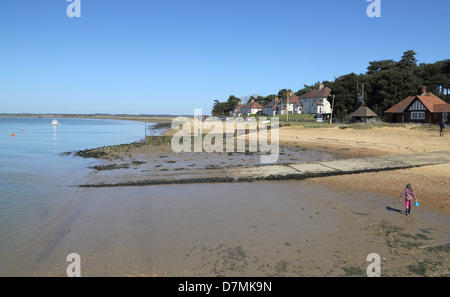 Bawdsey quay à vers felixstowe ferry sur la rivière deben dans suffolk Banque D'Images