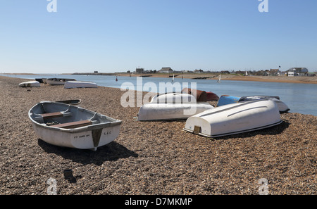 Bawdsey quay à vers felixstowe ferry sur la rivière deben dans suffolk Banque D'Images