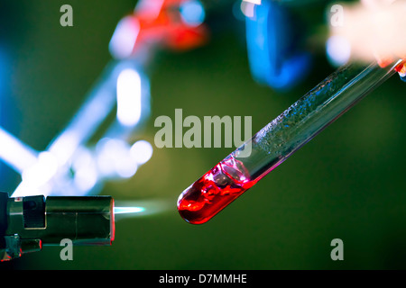 Expérience de chimie Banque D'Images