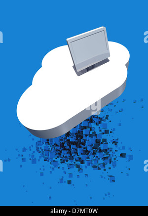 Cloud computing, conceptual artwork Banque D'Images