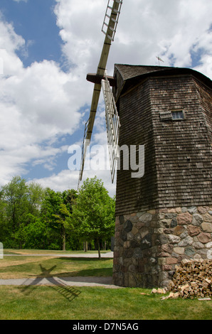 USA, Michigan, Wyandotte, Greenfield Village. Farris historique Moulin, considérée comme la plus ancienne dans le nous. Banque D'Images