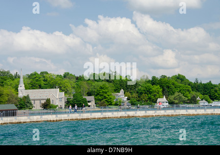 Skaneateles, New York. Skaneateles Lake, l'un des doigt lacs du centre de New York. Banque D'Images