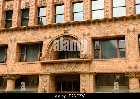 Buffalo, New York. Guaranty Building, National Historic Landmark. Extérieur en terre cuite. Banque D'Images