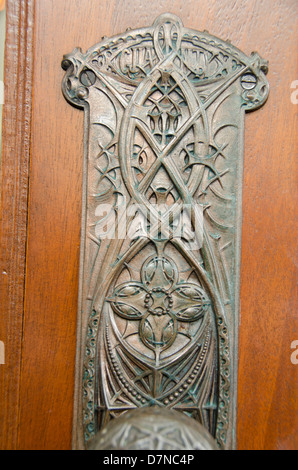 Buffalo, New York. Guaranty Building, National Historic Landmark. Détail de l'intérieur de la poignée de porte. Banque D'Images