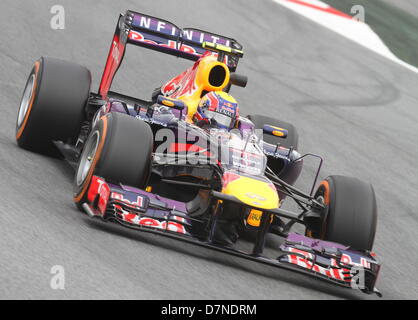 Barcelone, Espagne. 10 mai 2013. La Formule 1 Grand Prix d'Espagne. Photo montre Mark Webber (AUS) dribing Red Bull RB9 sur le circuit de Catalunya. Credit : Action Plus Sport Images/Alamy Live News Banque D'Images