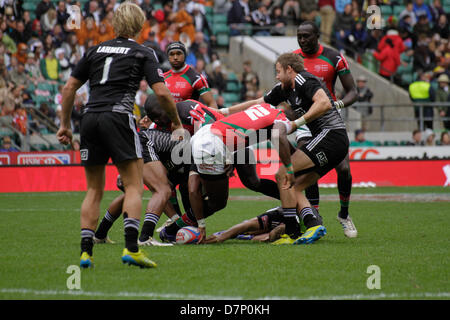 Londres, Royaume-Uni. 11 mai 2013. La Nouvelle-Zélande v Kenya au cours de l'hôtel Marriott London Sevens au stade de Twickenham. Credit : Elsie Kibue / Alamy Live News Banque D'Images