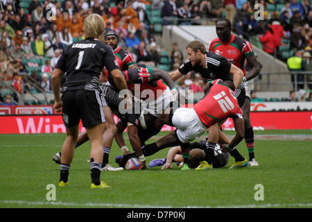 Londres, Royaume-Uni. 11 mai 2013. La Nouvelle-Zélande v Kenya au cours de l'hôtel Marriott London Sevens au stade de Twickenham. Credit : Elsie Kibue / Alamy Live News Banque D'Images