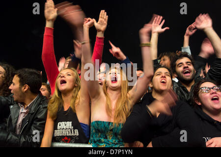 Foule au concert Banque D'Images