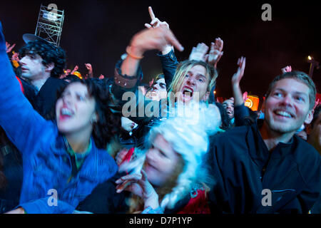 Foule au concert Banque D'Images