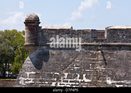 Le Castillo de San Marcos Fort est représenté à Saint Augustine, Floride Banque D'Images