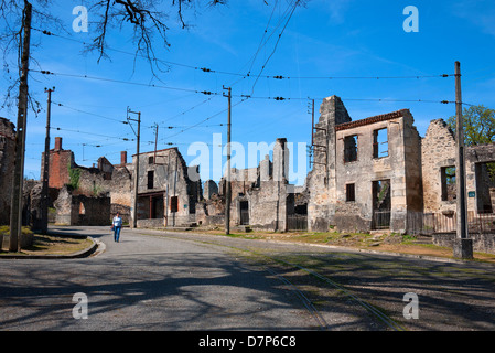 Oradour-sur-Glane, près de Limoges en France. Banque D'Images