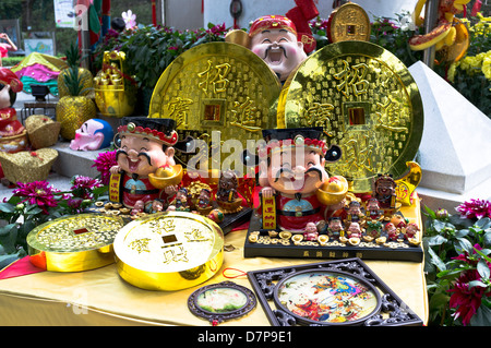 Dh Hong Kong Park Central Hong Kong Chinese New Year gold pièces de bonne chance d'affichage Banque D'Images