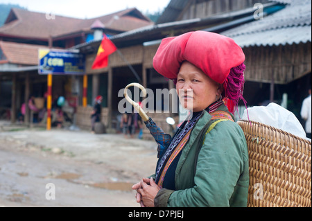 La région de Sapa, Vietnam - Femme de minorités ethniques Banque D'Images