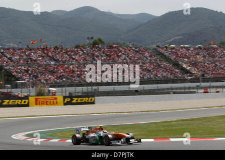 Sport Automobile : Championnat du Monde de Formule 1 de la FIA 2013, Grand Prix d'Espagne, # 15 Adrian Sutil (GER, Sahara Force India F1 Team), Banque D'Images