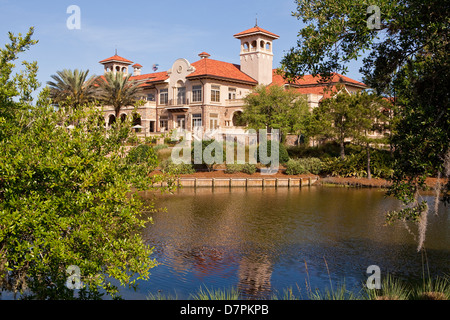 À Sawgrass PTC clubhouse est représenté à Ponte Vedra Beach, Floride Banque D'Images