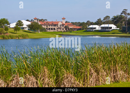 À Sawgrass PTC clubhouse est représenté à Ponte Vedra Beach, Floride Banque D'Images