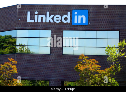 LinkedIn siège à Mountain View, Californie Banque D'Images