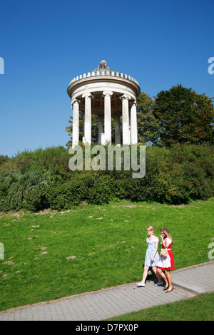 Jardin anglais, jardin anglais, Monopteros, Munich, Bavière, Allemagne Banque D'Images